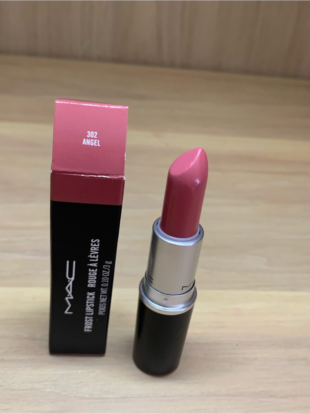 MAC Cosmetics Frost Lipstick 302 Angel - Soft Rose Pink